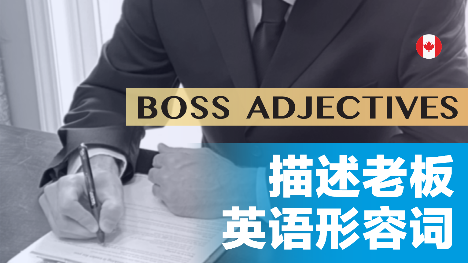 Boss Adjectives Vocabulary