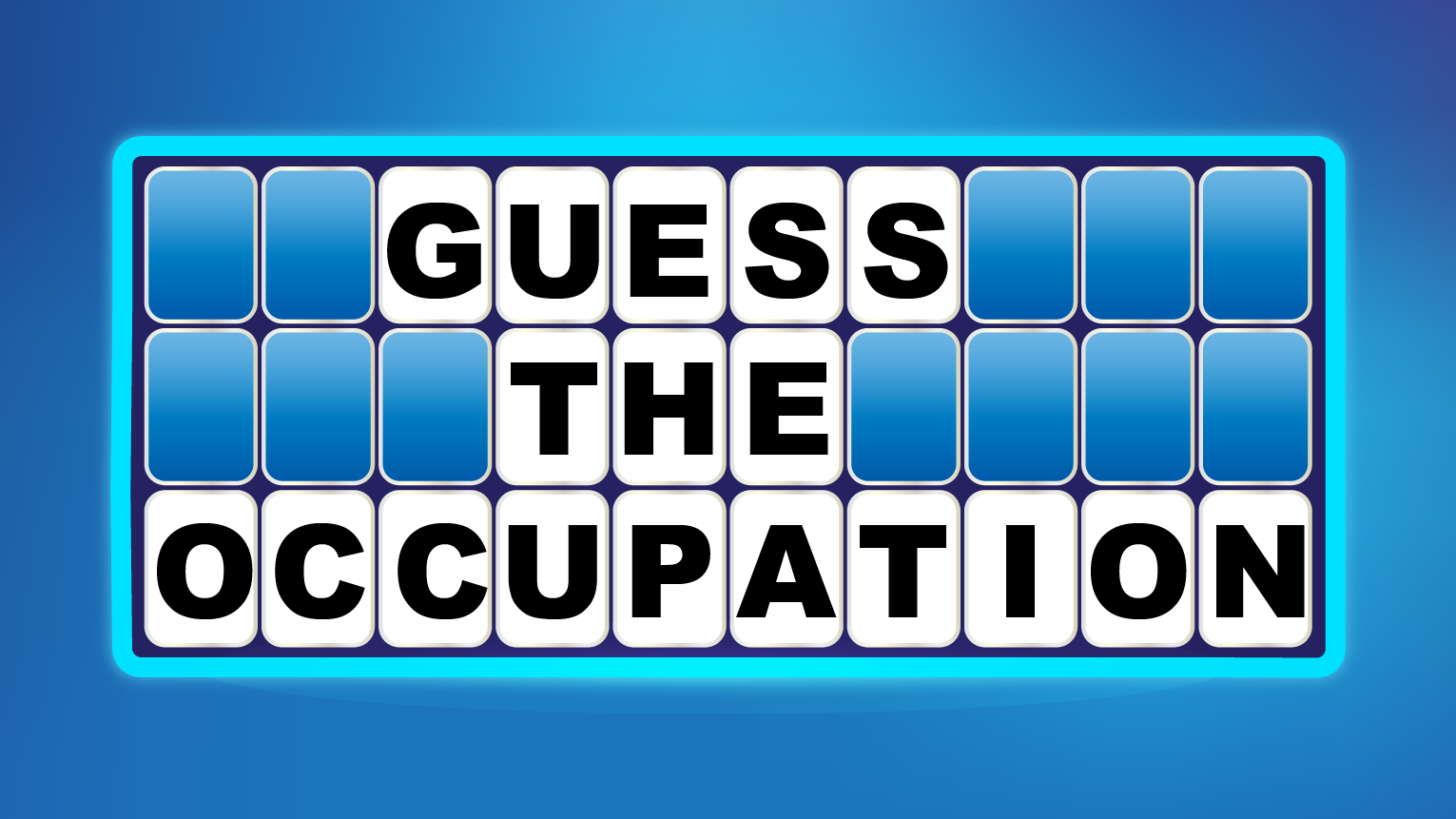 Word Guessing Game, Guess the Occupation